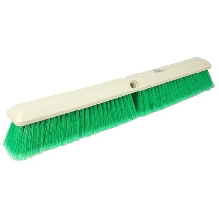 WEILER 18" Perma-Sweep Floor Brush Flagged Green Polystyrene Fill 42163